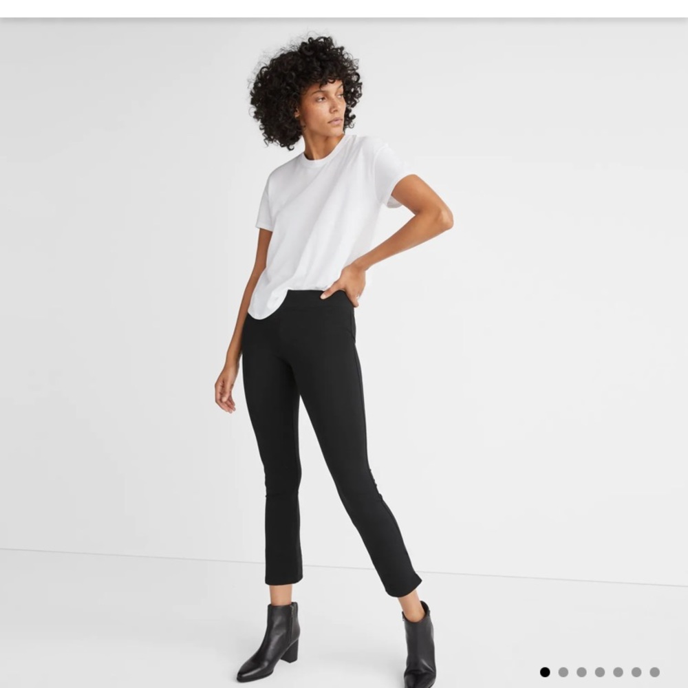 2 pairs of American Giant kick flare pants